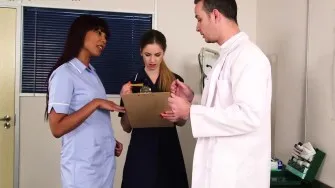 British cfnm nurses sucking dr in trio