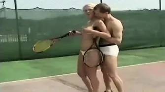 Babe enjoys fucking her man's ass after a game of tennis