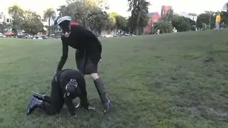 Outdoor Femdom Pet Play  Kinky4Ever