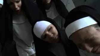 Dominated nun toys ass
