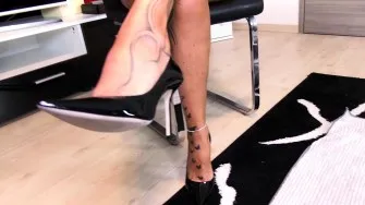 german  big tits tattoo femdom milf footjob