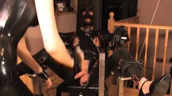 Femdom humiliation bondage couple training