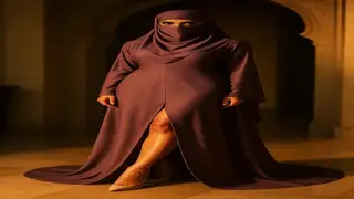 My legs open wider each time he pulls me closer by my hijab.