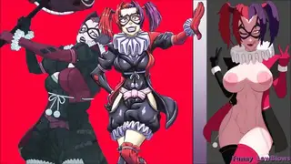 Batman Ninja BALLBUSTING mallet hit in the balls HARLEY QUINN anime nutshot