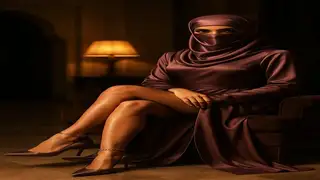 I feel my own wetness under the hijab.