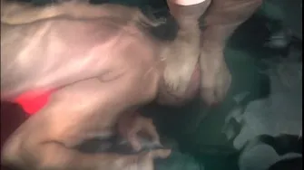 under water trampling